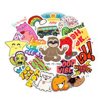 Premium 20pcs Cute VSCO Stickers for Laptop, HydroFlasks, Water Bottles, Planner, Skateboard, Car, Phone, Reflective Vinyl Funny Aesthetic Trendy Decal Stickers Pack for Teens Kids Girls Boys Adults