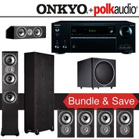 Polk Audio TSi 300 7.1-Ch Home Theater System with Onkyo TX-NR656 7.2-Ch Network AV Receiver