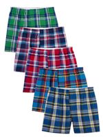 Fruit of the Loom Men's  Tartan Boxer, Assorted, Medium(Pack of 5)