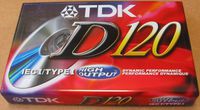 D5012 TDK D120 IEC I/Type I Dynamic Performance High Output Audio Cassette Tape