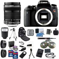 Canon EOS Rebel T6s Digital SLR with EF-S 18-135mm IS STM Lens - Wi-Fi Enabled Complete Mega Kit Ultimate Professional Camera Accessory Bundle