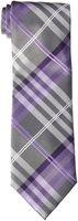 Geoffrey Beene Men's Petros Plaid II Tie, Purple, One Size