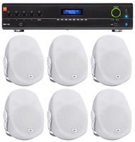 JBL VMA1120 Commercial/Restaurant 120W 70v Bluetooth Mixer/Amplifier+6) Speakers