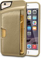 Smartish iPhone 6/6s Wallet Case - Wallet Slayer Vol. 2 [Slim Protective] Credit Card Holder for Apple iPhone 6s/6 (Silk) - Champagne Gold