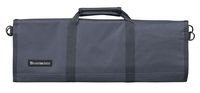 Messermeister 12-Pocket Heavy Duty Nylon Padded Knife Roll, Luggage Grade and Water Resistant, Grey