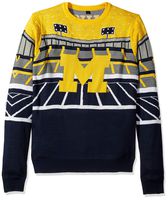 FOCO NCAA Michigan Wolverines Mens Light Up Bluetooth Speaker Sweaterlight Up Bluetooth Speaker Sweater, Team Color, X-Large
