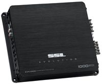 Sound Storm Labs EV4.1000 Evolution 1000 Watt 4 Channel 2 to 8 Ohm Stable Class A B Full Range Bridgeable Mosfet Car Amplifier with Remote Subwoofer Control