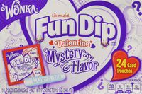 Wonka Lik-m-aid Fun Dip Valentine Mystery Flavor 24 Card Pouches