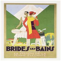 3dRose Image of 2 Women Dressed for Golf and Tennis Art Deco Style Greeting Cards, Set of 12 (gc_163482_2)