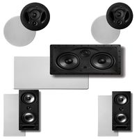 Polk Audio 90-RT in-Ceiling Speakers (Pair) Plus Polk Audio 265RT 3-Way in-Wall Speakers (Pair) & A Polk Audio 255C-LS Center Channel Speaker