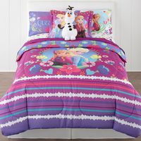 Frozen Nordic Summer Reversible Twin/Full Comforter Bonus Sham 2 Pieces Set