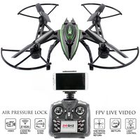 Drone with Camera Live Video - Predator FPV VR Quadcopter, Virtual Reality First Person View Flight in Real Time, Air Pressure Sensor Attitude Lock, Easy Control Headless Mode, Return Home Key