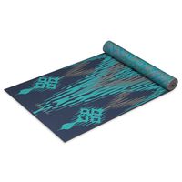Gaiam Yoga Mat Premium Print Reversible Extra Thick Non Slip Exercise & Fitness Mat for All Types of Yoga, Pilates & Floor Workouts, Caspian Trance, 6mm