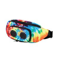 The #1 Fannypack with Speakers. Bluetooth Fanny Pack for Parties/Festivals/Raves/Beach/Boats. Rechargeable, Works with iPhone & Android. #1 Bachelorette Party Gift (Tie Dye, 2019 Edition)