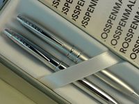 Cross Twin Stratford Satin and Chrome Pencil and Pencil Set. Yes, Not Typo. Two 0.7MM Lead Pencil Twin Pack for a Price of One.