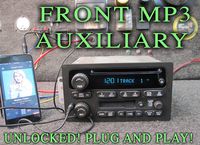 UNLOCKED! CHEVY GM GMC CD TAPE PLAYER STEREO 3.5mm MP3 AUXILIARY - TRUCK SUV - 2003 2004 2005 2006 - SUBURBAN SIERRA TAHOE YUKON SILVERADO - PNs 15184933 15198701 15756190 - CASSETTE DISC