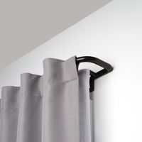 Umbra Twilight Double Curtain Rod Set - Wrap Around Design is Ideal for Blackout or Room Darkening Panels, 28 to 48-Inch, Auburn Bronze