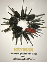 36 Key Set Construction Equipment Master Keys Set-Ignition Key Ring for Heavy Machines