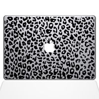 The Decal Guru 2047-MAC-13P-BLA Leopard Spots Decal Vinyl Sticker, Black, 13" MacBook Pro (2015 & Older)