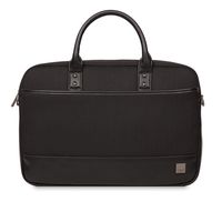 Knomo Luggage Men's Princeton 15.6" Laptop Briefcase, Black, One Size