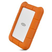 LaCie Rugged Thunderbolt USB-C 4TB External Hard Drive Portable HDD - USB 3.0 compatible, Drop Shock Dust Water Resistant, Mac and PC Computer Desktop Workstation Laptop, 1 Mo Adobe CC (STFS4000800)