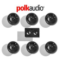Polk Audio 80 F/X-LS 7.0-Ch Vanishing Series in-Ceiling/in-Wall Home Speaker System (80-F/X-LS + 255C-RT)