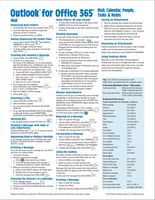 Microsoft Outlook 365 Mail, Calendar, People, Tasks, Notes Quick Reference - Windows Version (Cheat Sheet of Instructions, Tips & Shortcuts - Laminated Guide)