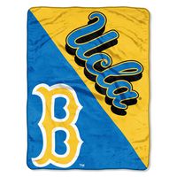 The Northwest Company Officially Licensed NCAA UCLA Bruins Halftone Micro Raschel Throw Blanket, 46" x 60", Multi Color