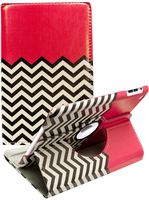 iPad Mini Case, iPad Mini 2/3 Case - Bastex 360 Rotating Case for Apple iPad Mini 1/2/3 with Auto Wake/Sleep Function (Pink/Chevron)