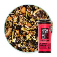 Tiesta Tea | Black Thai Tropical, Loose Leaf Papaya Citrus Black Tea | All Natural, High Caffeine Tea, Energize, Hot or Iced | 4.5oz Tea Tin Canister - 50 Cups | Fruity Papaya Black Tea