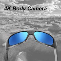 OHO 4K Ultra HD Waterproof Video Sunglasses, Sports Action Camera with Built-in 128GB Memory and Polarized UV400 Protection Safety Lenses,Unisex Sport Design