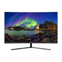 VIOTEK NB27CB 27-Inch LED Curved Monitor with Speakers, Bezel-Less Samsung VA Panel, 75Hz 1080P Full-HD FreeSync VGA HDMI VESA, Updated Version (Black)