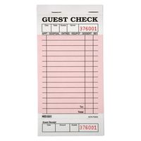 DayMark ACR-P3632 Guest Check Board, 1 Part, Pink (50 Books, 50 Checks per Book)