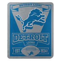 The Northwest Company Officially Licensed NFL Detroit Lions Marque Printed Fleece Throw Blanket, 50" x 60", Multi Color