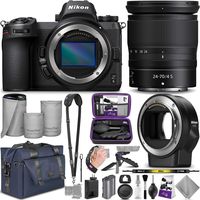 Nikon Z6 Mirrorless Digital Camera with Nikkor Z 24-70mm Lens + Nikon FTZ Mount Adapter with Altura Photo Complete Accessory and Travel Bundle