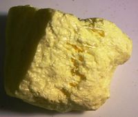 1-2" Sulfur Volcanic Rock - 2 Pieces