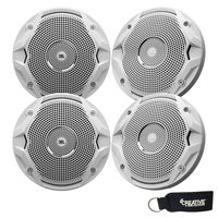 JBL MS6510 Marine Speakers - 6.5 Inch Dual-Cone Speakers - Two Pairs (Four Speakers), White
