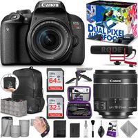 Canon EOS Rebel T7i with 18-55mm is STM and Video Creator Kit with Altura Photo Advanced Accessory and Travel Bundle