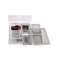 by.RHO Window and Door Screen Repair Patch kit. 25 Patches, Black (1⅞" x 1⅞" x 20pcs) (3½" x 3½" x 5pcs)