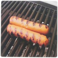 3dRose LLC 8 x 8 x 0.25 Inches Mouse Pad, Hot Dogs On The Grill Must Be Summer (mp_119325_1)