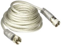 TruckSpec TSPS-8X18SM8 Silver 18' CB Antenna Mini-8 Coax Cable with PL-259 Connectors