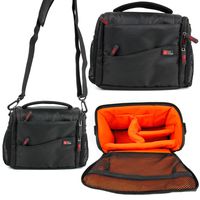 DURAGADGET Black & Orange Water-Resistant Carry Bag - Compatible with JBL Pulse 2 & Pulse Wireless Portable Speaker