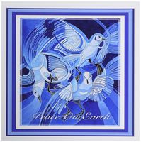 3dRose Peace on Earth Greetings with Doves Greeting Cards, Set of 6 (gc_181658_1)