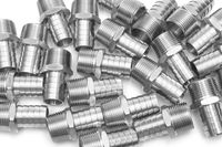 LTWFITTING Bar Production Stainless Steel 316 Barb Fitting Coupler/Connector 3/4" Hose ID x 3/4" Male NPT Air Fuel Water (Pack of 200)