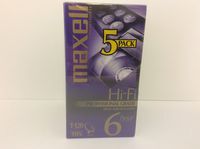 Maxell T-120 Hi-Fi Professional Grade 6hr VHS Tapes