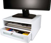 Victor Wood Monitor Riser, W1175 (Pure White)