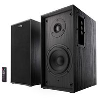 Frisby FS-2030BT Powered Bluetooth Bookshelf Speakers - Digital Optical Input - Wired Studio Monitors - 5 Inch Near Field Speaker - 50 Watts RMS - Black