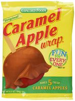 Concord Caramel Apple Wrap 6.05 oz Package (Value 3 Pack - Makes 15 Fresh Caramel Apples)