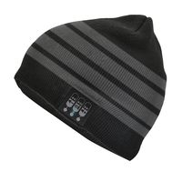 Audio Council Bluetooth Beanie Knit Cap with Built in Wireless Stereo Speakers and Microphone for Hands Free Calls Outdoor Sports Winter Skateboard Running Activities (Charcoal Grey)