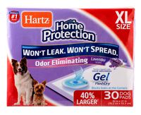 Hartz Home Protection Lavender Scented Odor Eliminating Gel Dog Pads - XL 30 Count